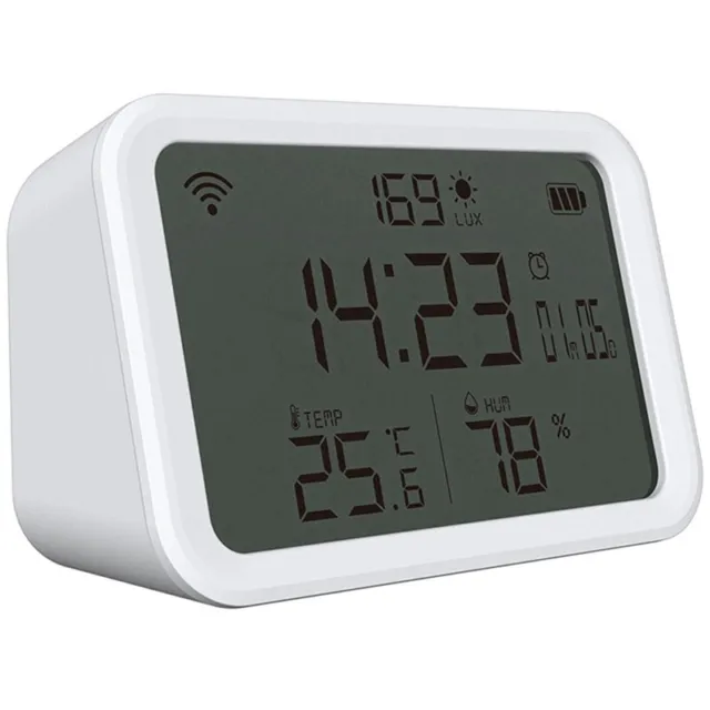 WiFi Hygrometer Monitor: Digital Light Thermometer Humidity Sensor - Me1918