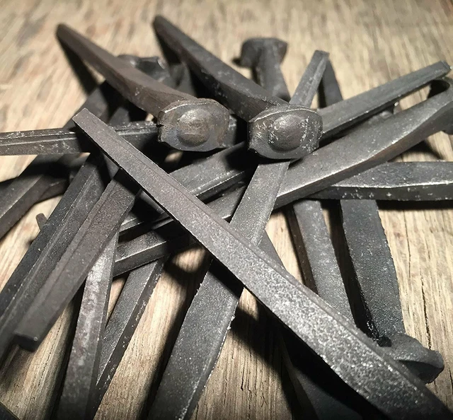 3" COMMON ROSE HEAD - (Black) -10d - Authentic reproduction period nails