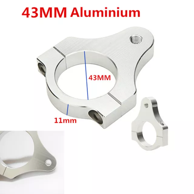 43mm Diameter Steering Damper Fork Clamp Bracket Aluminum Alloy For Motorcycle