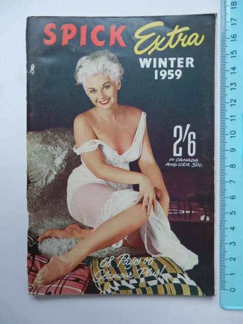 SPICK EXTRA sexy erotic vintage burlesque glamour man magazine rivista 1959