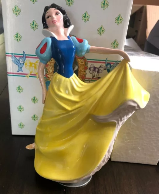 Schmid Disney Snow White Rotating Music Box Figure Some Day My Prince Will Come