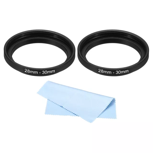 28mm-30mm Metall Step Up Ring 2Pcs Kamera Objektiv Filter Adapter Ring