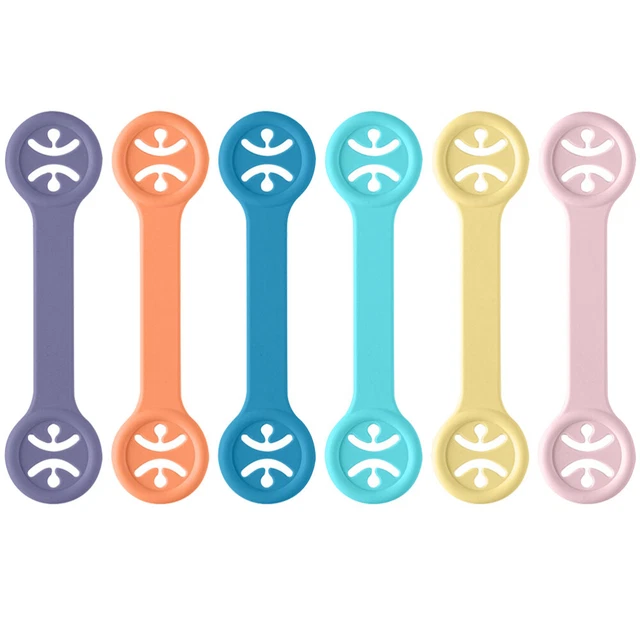 6Pcs Baby Bib Clips Bibs Pacifier Clip Silicone Pacifier Clip Baby Toy