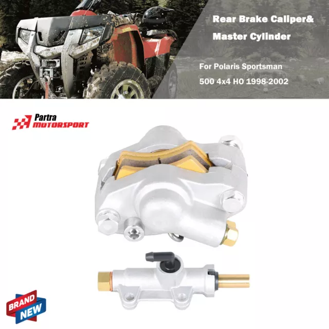 For Polaris Sportsman 500 4x4 HO 98-02 Rear Brake Caliper&Master Cylinder New