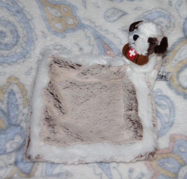 Doudou Peluche Creations Dani Chien Saint Bernard Mouchoir Marron  Blanc Neuf
