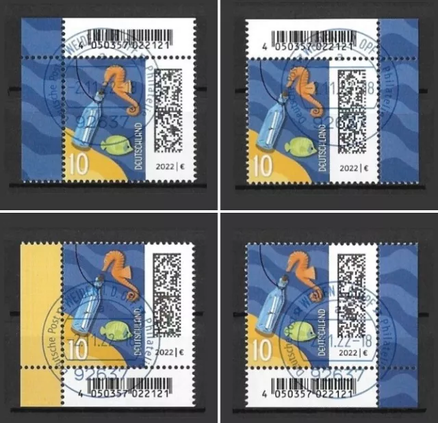Bund Mi.Nr. 3723 (2022) gestempelt Weiden/Welt der Briefe (XI) (Auswahl)