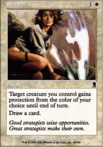 MTG Shelter - Foil, Light Play, English Odyssey