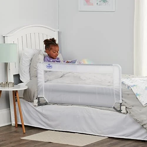 Swing Down Bed Rail Guard, with Reinforced Anchor Safety System
