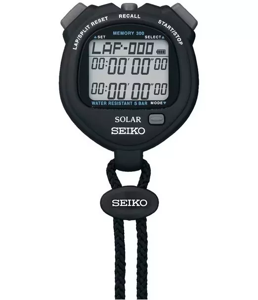 SVAJ001 Official SEIKO PROSPEX stopwatch "Solar" Black