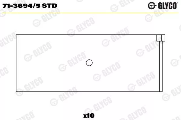 GLYCO Pleuellager 71-3694/5 STD für AUDI VW