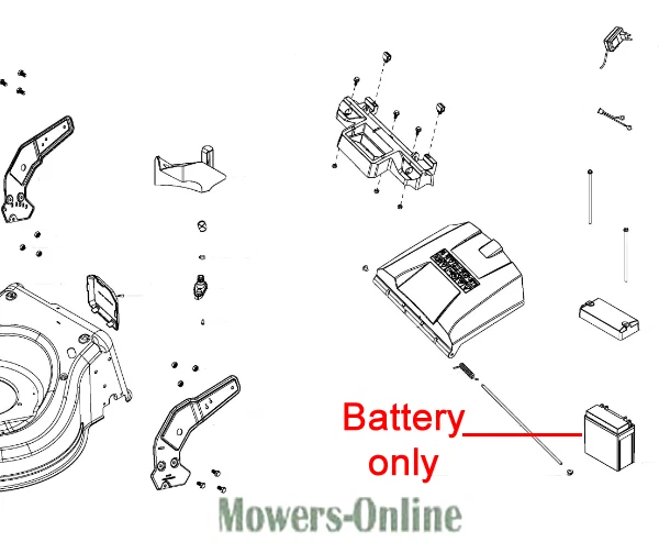 Cobra lawnmower outlet battery