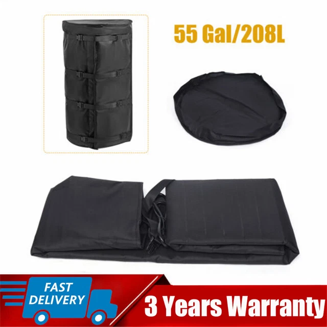 55 Gal Drum Heater Electric Drum Heating Blanket Barrel Heater Adjustable 1100W