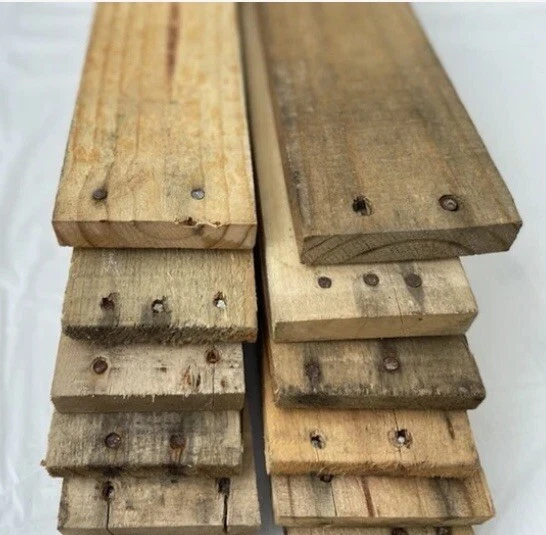 1 Dozen Pieces/bundle of Reclaimed pallet wood, for crafts, accent walls, Etc. 3