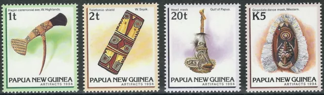 Papua Neuguinea - Freimarken Kunsthandwerk Satz postfrisch 1994 Mi. 725-728