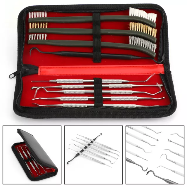 9X Cleaning Set Gun Brush Gun Cleaning Kit For Rifle Pistol Handgun Shotgun UK