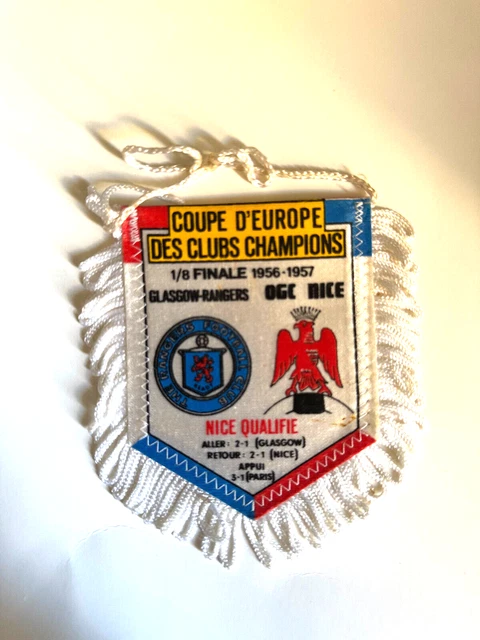 Fanion Vintage Glasgow Rangers – Pennant Drapeau Banderine Football écossais