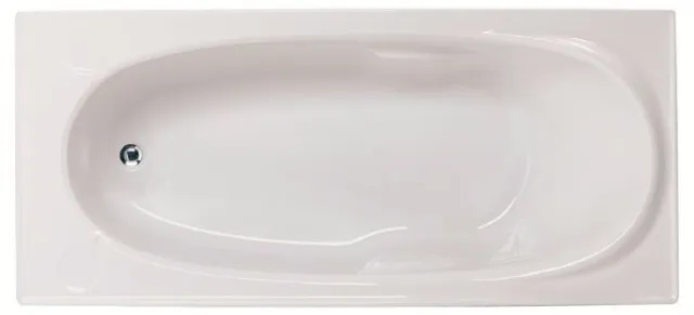 Bath Tub Novelli Mystery White Rectangle 1500 x 735 x395 mm Drop in Insert Inset