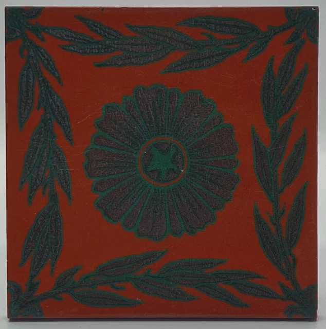 Antique Fireplace Tile Maw & Co C1880