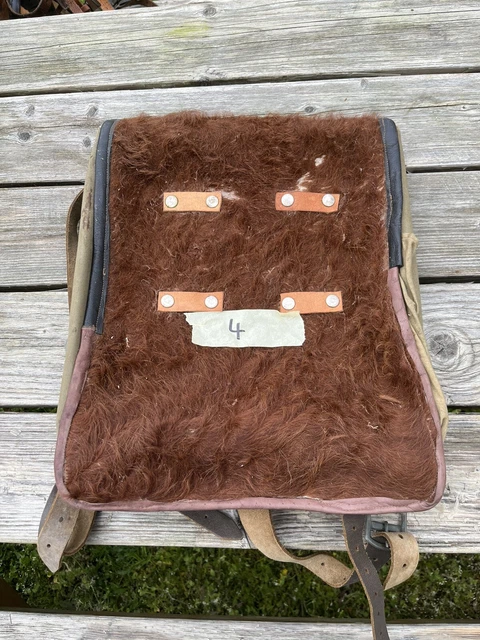 WK II WEHRMACHT Fell Rucksack Tornister Affe Armee Militär Marsch ...