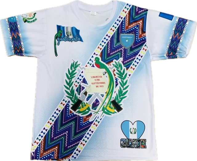 GUATEMALA CAMISOLA TÍPICA 2024 Color Blanca Hombre/ Guatemala Jersey