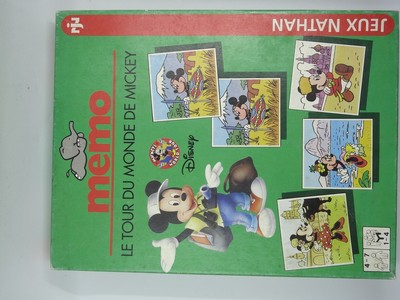 lot de 4  jeux     cube bois kinoptik grafix spiral puzzle mickey 