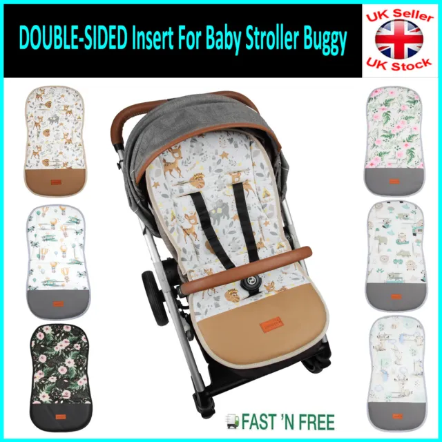 DOUBLE-SIDED Insert Liner For Baby Stroller Buggy