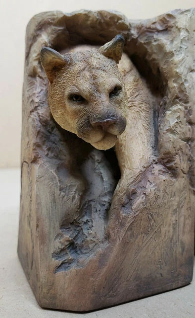 MCSI 2008 Integrity Quality Imagination Puma Coming Out of Cave Figurine 3.75"