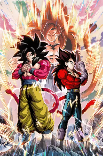 Dragon Ball GT Poster Gogeta SSJ4 Vegeta Goku 12in x 18in Free