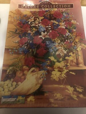 SEALED 1500 piece Jigsaw “Flowers & Fruits” 24” x 36” Chad Valley Chad Valley NEW 