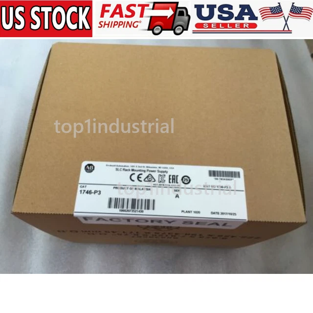 1 PCS New Factory Sealed AB 1746-P3 1746P3 SER A SLC 500 Power Supply Module