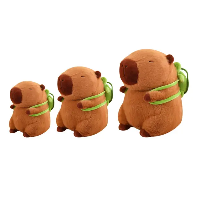 Oreiller en peluche tête de Capybara joufflu de 41,9 cm, poupée câline  super douce, animaux en peluche ronds à câliner en for
