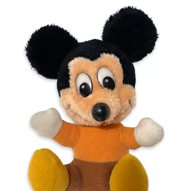 Vintage Mickeys Christmas Carol Mickey Mouse Plush Stuffed Animal Walt Disney 7" 2