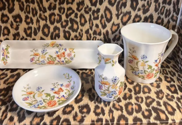 Job lot 4 pieces Aynsley Cottage Garden Fine Bone China Excellent condition