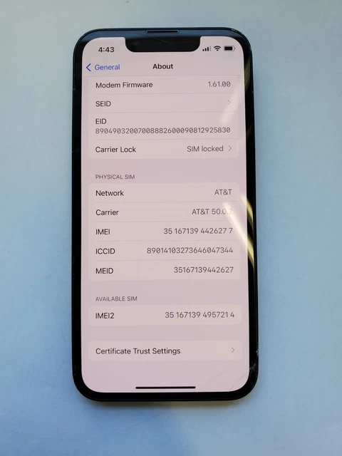 Apple iPhone 13 mini 128GB AT&T NO ICLOUD Very Good Condition Apple iPhone 13 mini 128GB AT&T NO ICLOUD Very Good Condition