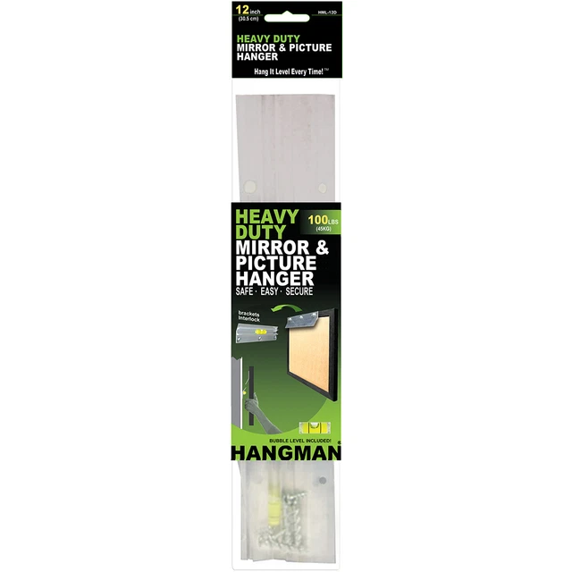 Hangman Silver Mirror/Picture Hanging Kit 100 lb, 3 Pack