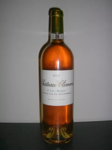 1 b.  Château CLIMENS  -  2006 - 1 er Cru BARSAC - Super blanc liquoreux.