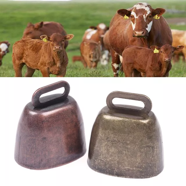 Copper Bells Pet Bells Hanger Metal Bells Loud Crisp Cow Horse Sheep Grazing-EL