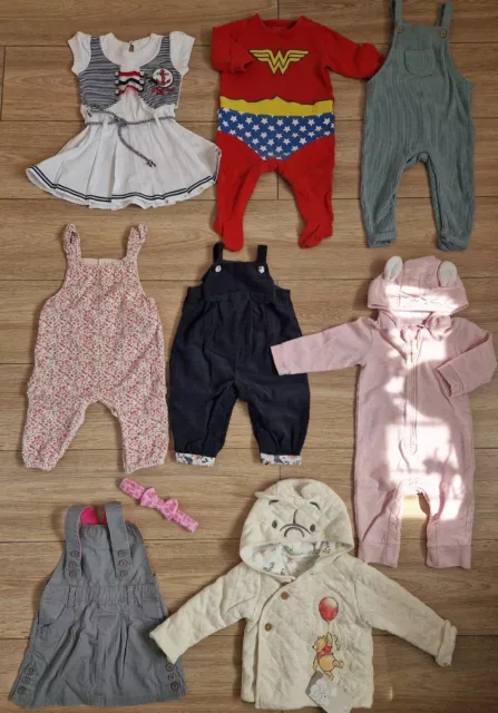 Baby Girl Clothes Bundle 6-9 Months Outfits Next Disney Primark F&F