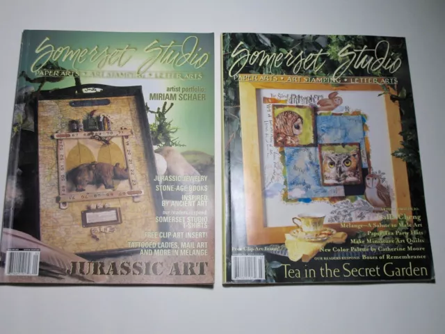 SOMERSET STUDIO Magazine Two Issues from 2003 The Art of Paper and Mixed Media