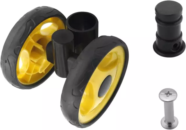 1Pc Stroller Wheel Set, 92mm x 18mm Swivel Wheel, Plastic Swivel Wheel Replaceme
