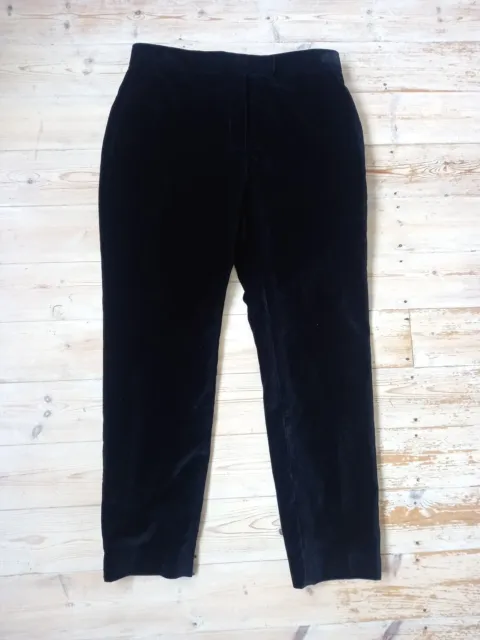 New £1215 Tom Ford Tailored Black Velvet Trousers / Pants - 44 IT