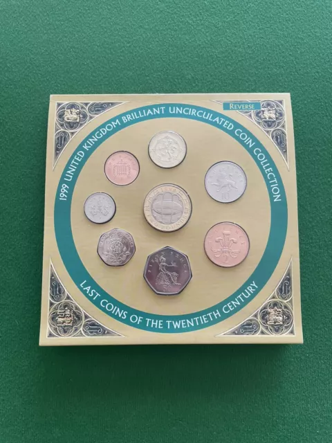 1999 UK Royal Mint Brilliant Uncirculated Coin Set