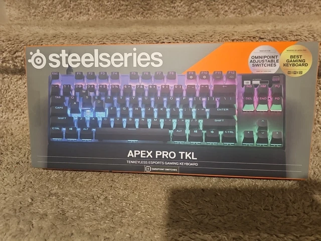 STEELSERIES APEX PRO TKL Wired Gaming Keyboard 64865 Black Omnipoint ...
