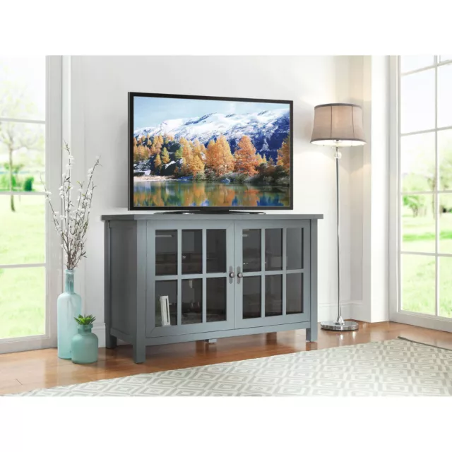 Square TV Stand Console TVs up to 55" Media Wood Better Homes and Gardens Oxford