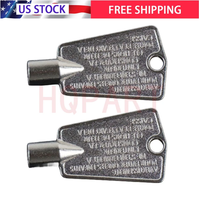 HQRP Freezer Door Key Compatible With Frigidaire Kenmore Electrolux Gibson Kelvinator 216702900 AP4071414 PS2061565 AP2113733 AP4301346 PS1991481 06599905 08037402 12849 297147700