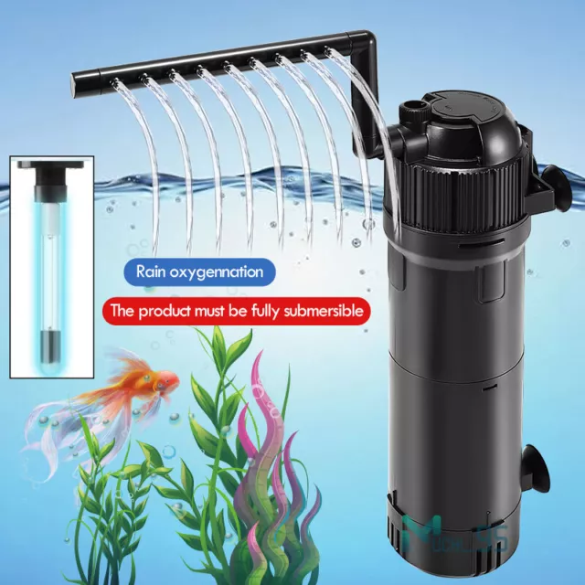 Bomba de filtro U-V para pecera con filtro de acuario sumergible interior 5 en 1