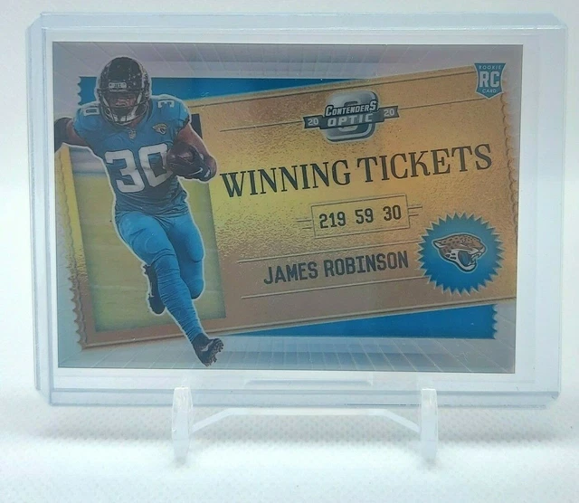 2020 NFL Panini Contenders Optic Winning Tickets JAMES ROBINSON RC PRIZM Jaguars 3