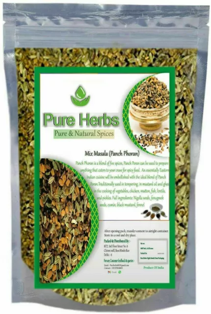 Pure Herbs Mix Masala & Panch Phoran Interi Per Indiano Cucinare