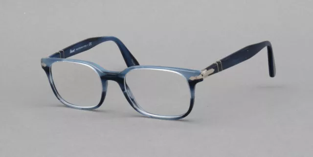 Persol 3118-V 943 Blue Tortoise Striped Eyeglasses Frames 51[]19 145 Italy
