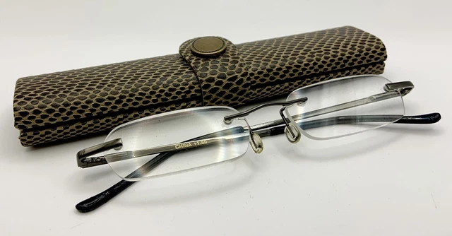 Slim Mini Reading Glasses Pocket Retro Readers with Case 1.5